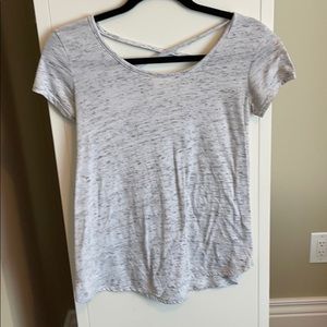 Gray Crisscross Back t-shirt